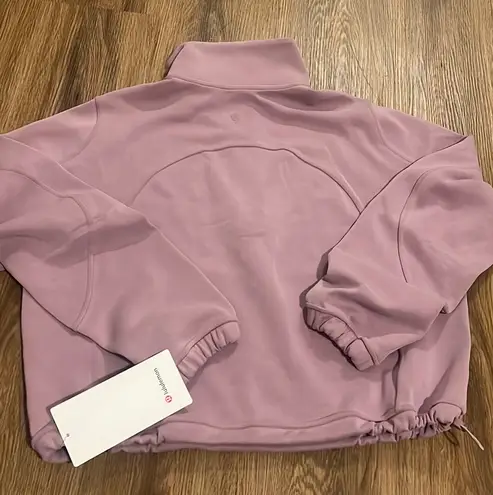 Lululemon Brushed Softstreme Half Zip ColourRose Blush