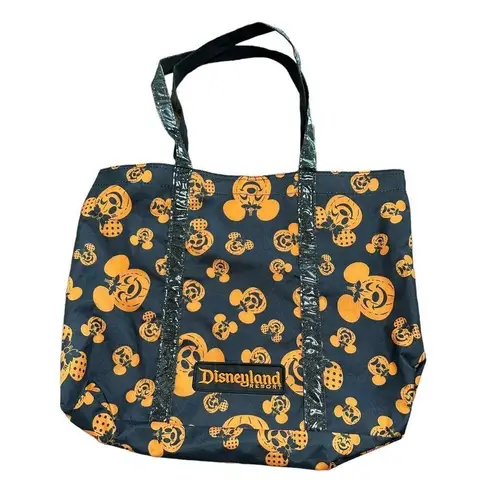 Disney  Parks Halloween Pumpkin Mickey Minnie Mouse Tote Bag Disneyland