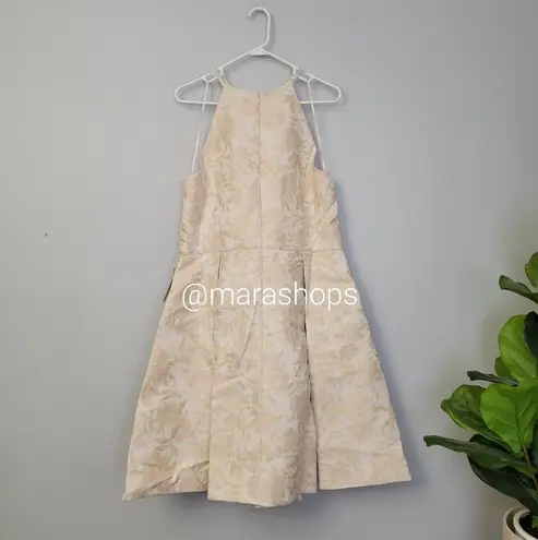 Gal Meets Glam Evelyn Jacquard Halter Dress