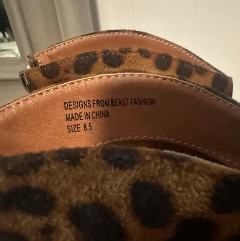 Beast Fashion Cheetah Print Ankle Boots - Image 4