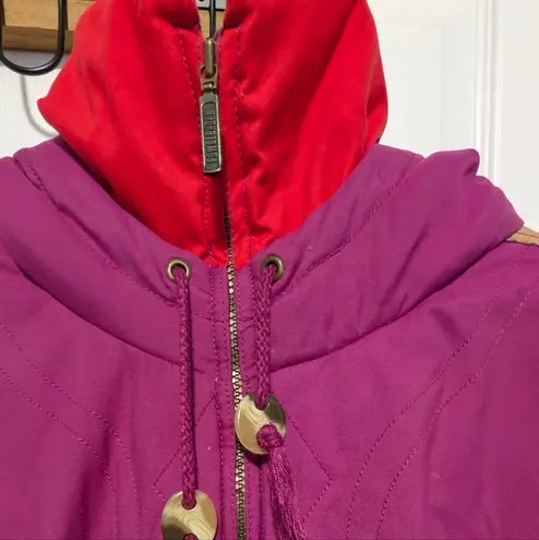 Vintage Powderhorn Magenta Ski Jacket Women’s 12 Retro 80s Puffer Coat Winter Pink