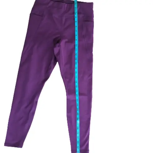 Members Mark Pink High Rise Extra Warm Fleece Lined Leggings Women's Size Small