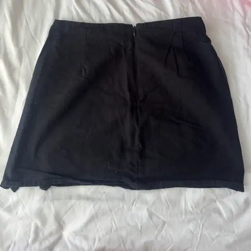 Motel Black Linen Skirt
