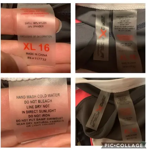 ZeroXposur swimsuit set size XL/16