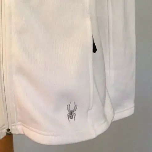 Spyder Knit Jacket M Jewel White Mid Weight Core Full Zip White