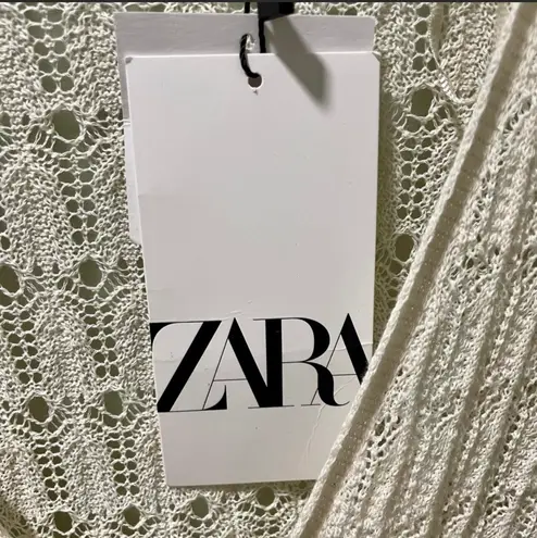 ZARA NWT  Pointelle Knit V-Neck Jumpsuit Women’s Size Small - Image 5