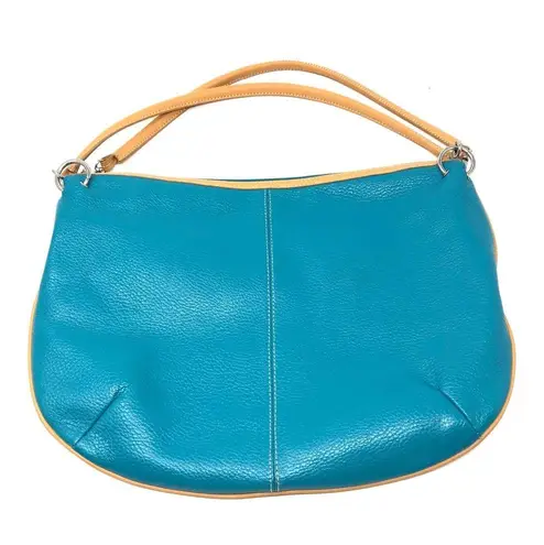 MAXX NEW YORK turquoise leather hobo bag