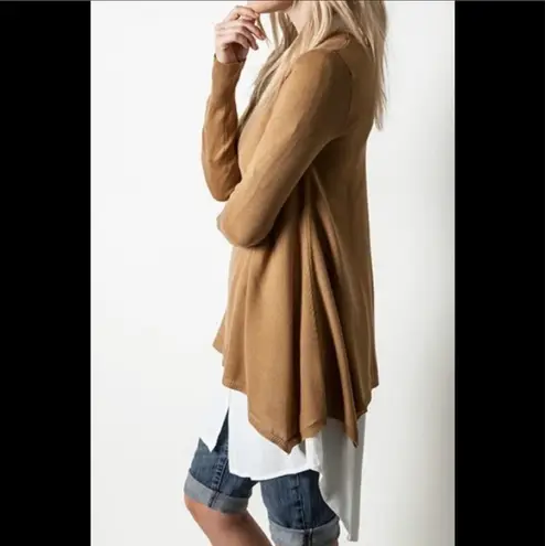 Umgee Womens  Mocha Layering Sweater - Sz M