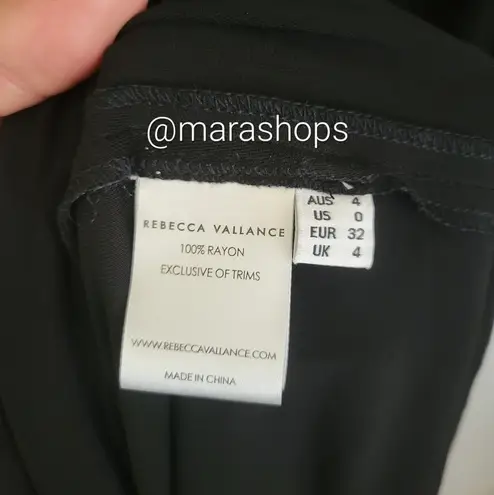 REBECCA VALLANCE Riccardo ruched stretch jersey gown Dress Black Size 0