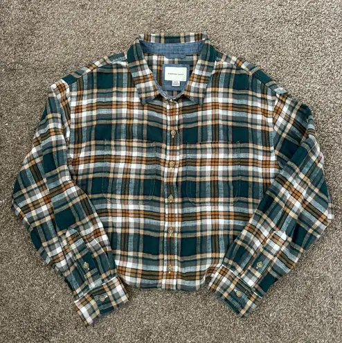 American Eagle Outfitters Cropped Flannel