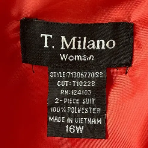 T. Milano Short Sleeve Blazer Peach Pink Size 16W