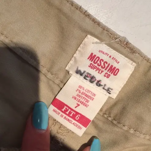 Mossimo Khaki Shorts Tan Size 6