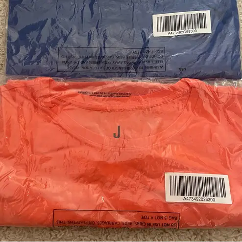 Jason Wu J Short Sleeve Knit Crew Neck Tee A473492 1X NWT Orange