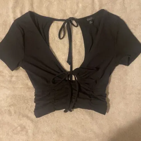 Black Cut Out Top Size XS