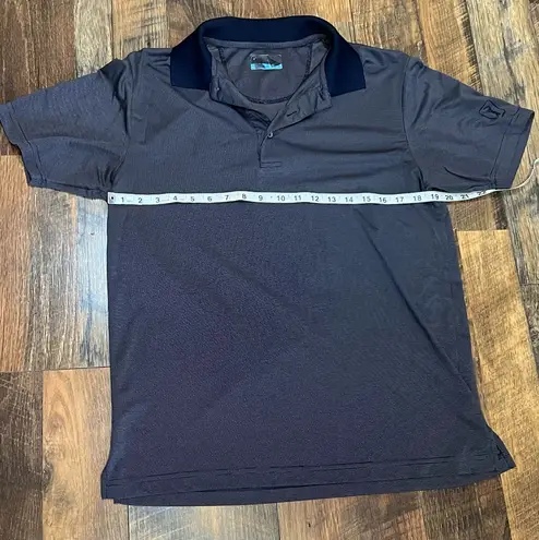 PGA Tour Men’s Navy Golf Polo Size Medium Short Sleeve For Golf Casual Wear