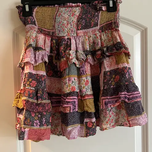 Impeccable Pig Block Pattern Skirt