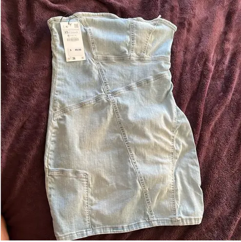 ZARA Denim Mini Dress