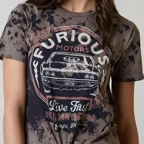 Affliction Fast & Furious Performance Tie Dye T-Shirt Size S