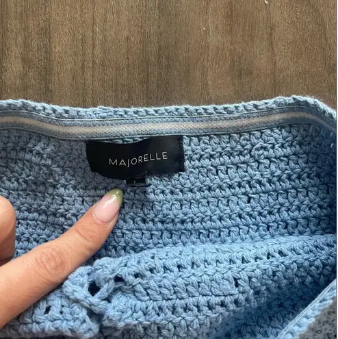 Majorelle Blue Crotchet Dress From Revolve