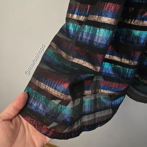 Hunter Bell Alexis Metallic Stripe Skirt