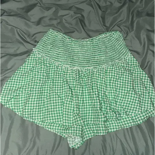 TJ Maxx Skort Gingham Green Size L - Image 3
