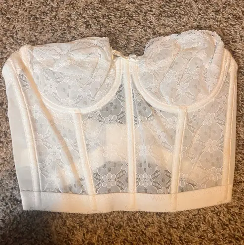 Gelmart Bustier Corset Lace Boning Lingerie Top White 36B Size undefined