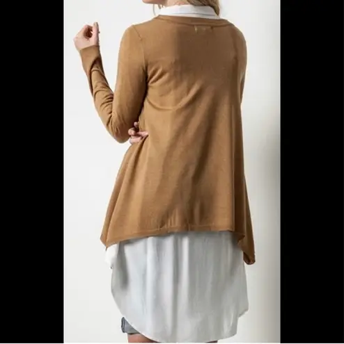 Umgee Womens  Mocha Layering Sweater - Sz M