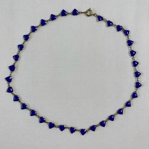 Vintage Y2K Dainty Purple Heart Choker Necklaces