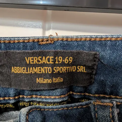 Versace V1969 Abbigliamento Sportivo SLR Skinny Jeans W26 Medium Wash Blue Size 26