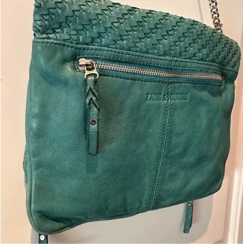 Zadig & Voltaire Woven Leather Shoulder Bag