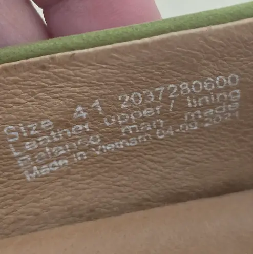 Dansko Lesley Cactus Green Nubuck Espadrille Shoes