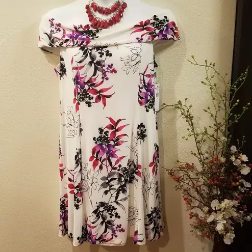 American Living Off Shoulder Floral Dress 16