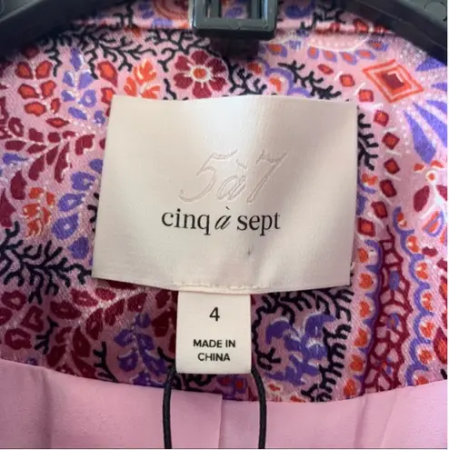 Cinq à Sept Cinq a Sept Estelle Paisley Satin Blazer