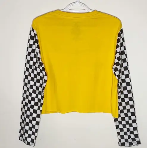Chemistry Forever 21 Corvette yellow cropped long sleeve top