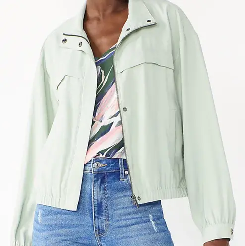 Nine West  Women’s Retro Style Drapy Bombers Utility Jacket