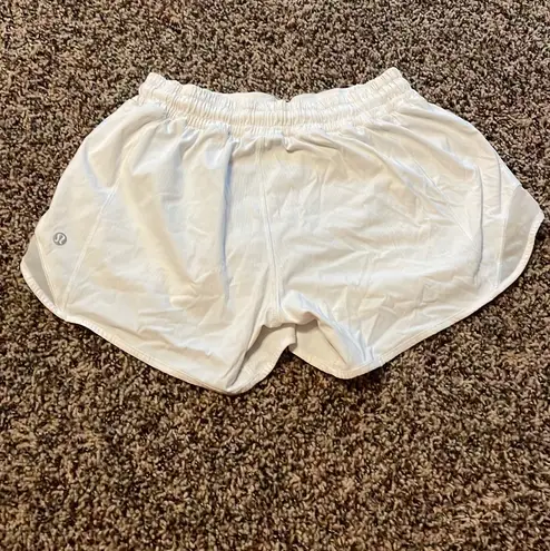 Lululemon Hotty Hot Shorts 4” white