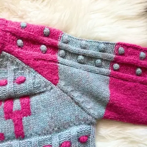 New! LOVESHACKFANCY Fancy Ellyn Pom Pom Crewneck Pullover Sweater