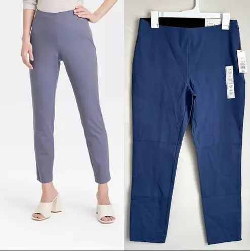 A New Day Pull on Side-Zip Skinny Ankle Pants Blue Sz 8R