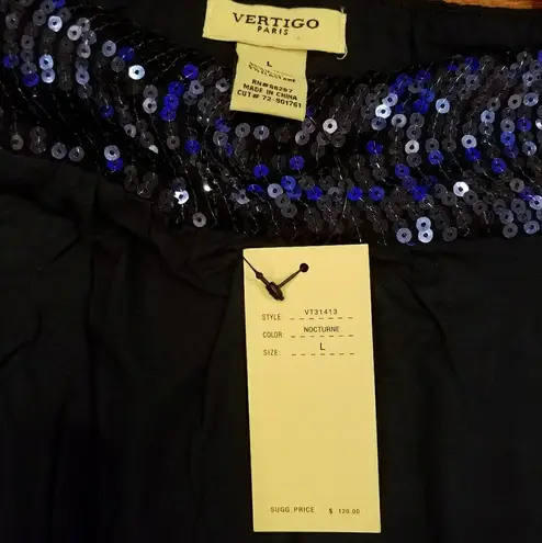 Vertigo Paris Veritigo Mini Skirt Sequin Dress Size Large