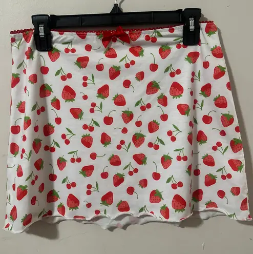 Dolls Kill Sugar Thrillz Farm Stand Berry Mini Skirt