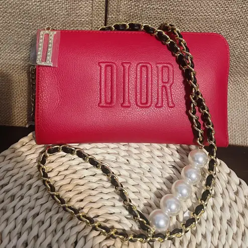 Dior Makeup Cosmetic Case Purse Pouch Shoulder Bag