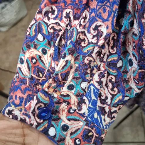 cupio Multicolor Paisley Long Sleeve Dress