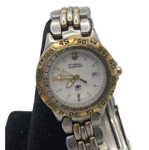 Fossil Vintage Timeless Elegant  Women's Watch, Classic Silvery and Gold