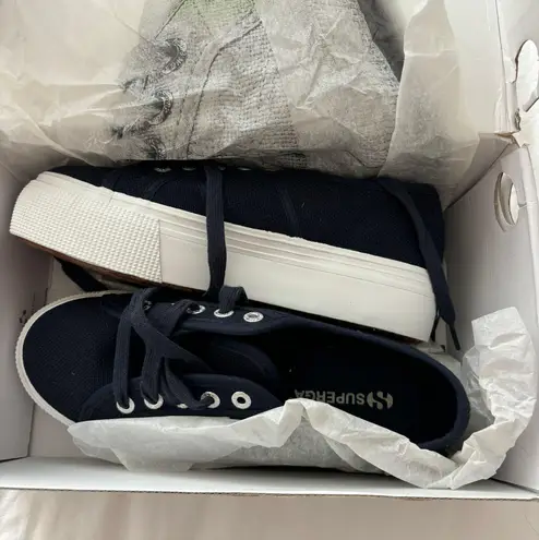 Superga 2790 Navy Platform Sneakers