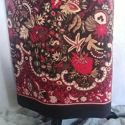 Briggs New York Print Long Skirt