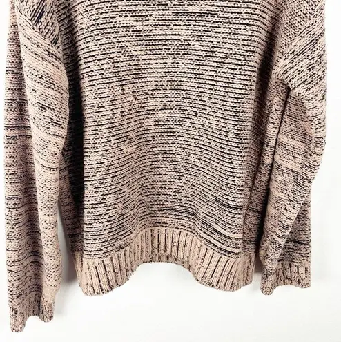 BCBGMAXAZRIA  Drop Shoulder Wool Blend Long Sleeve Turtleneck Sweater, Size Large