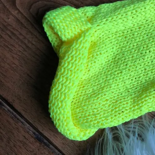 Topshop Neon Yellow Sweater