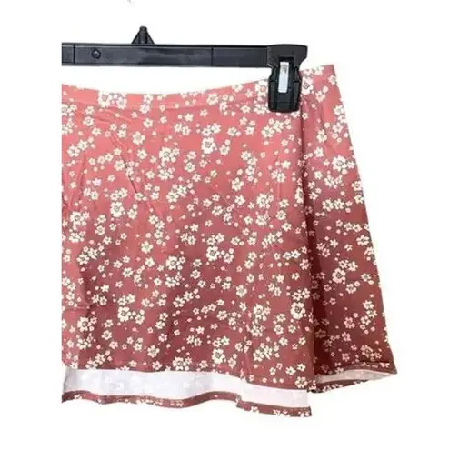 ANDIE NWT Ditsy Floral Rose Sarong Swim Cover Up Side Tie Bottom S Pink #3416