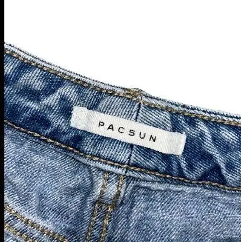 PacSun Eco Light Blue Distressed Mom Jeans 27