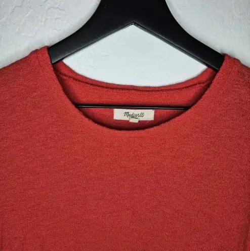 Madewell  Red Orange‎ Short Sleeve Top With Side Ties Size XXS